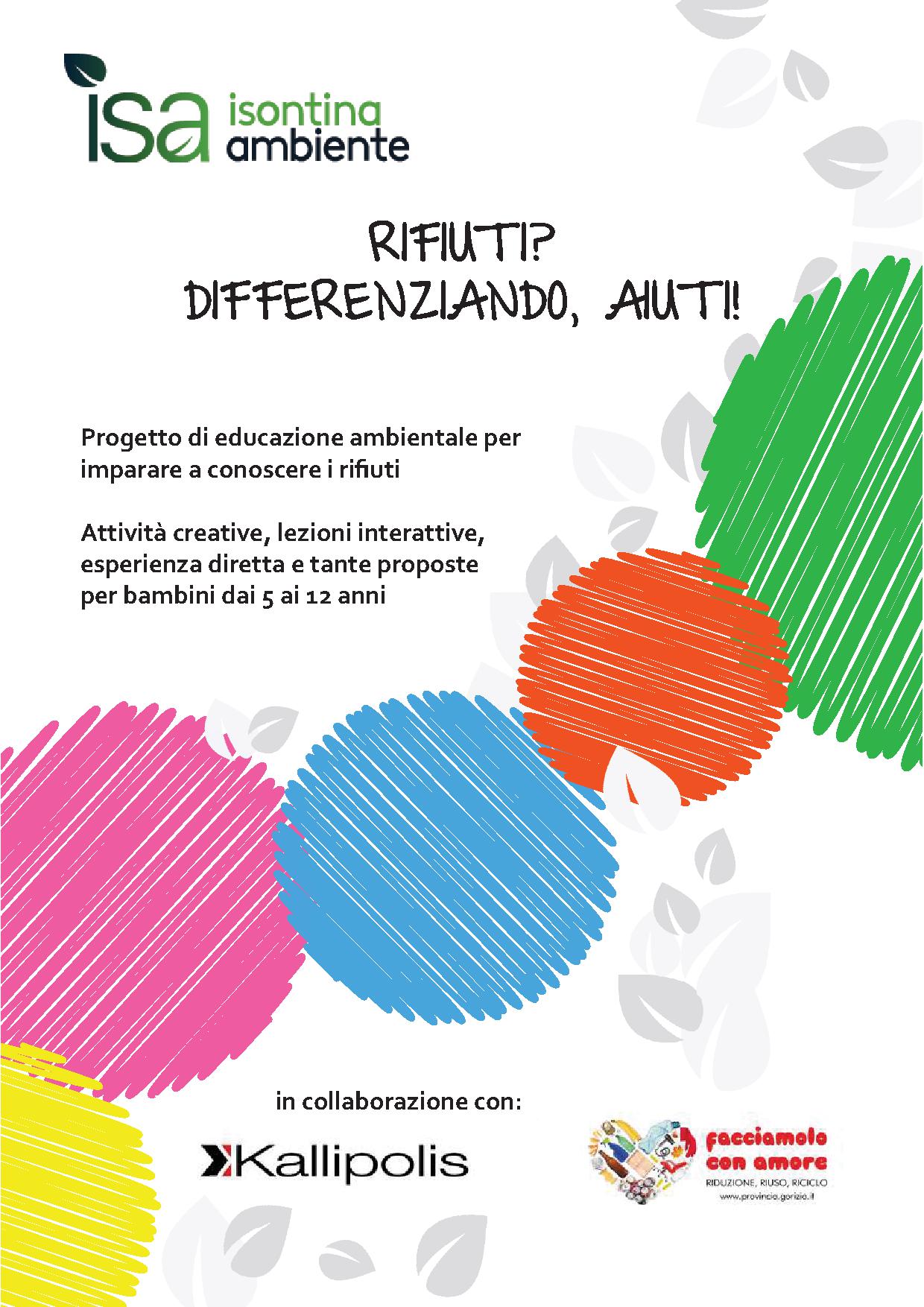 Rifiuti? Differenziando, aiuti 2014-15